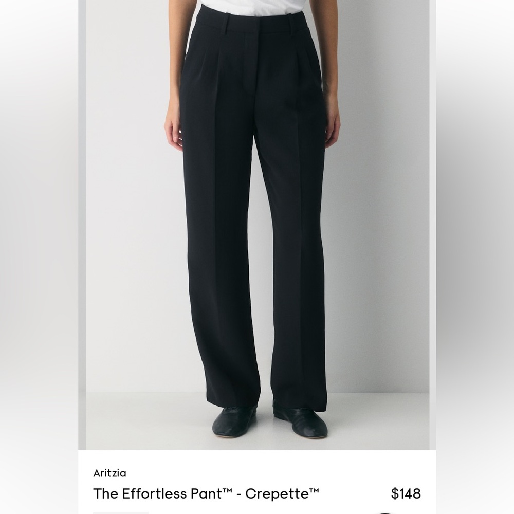 Aritzia Black Effortless Pant